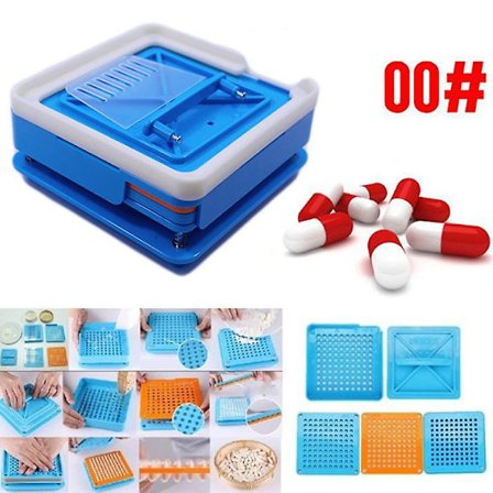 Kapselmaskine Fylder 100 Huller Størrelse 00# Manuel Fyldningsmaskine Tamper Værktøj