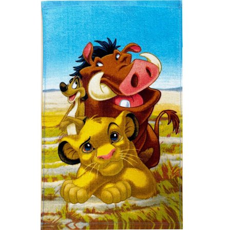 Disney Lejonkungen Pride Lands Trio Handduk, Ansiktshandduk, Gästhandduk 30x50 cm