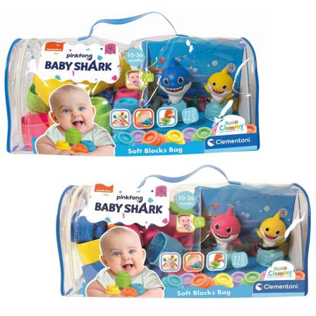 Baby Shark, Soft Clemmy - Osorterade Färger Multifärg
