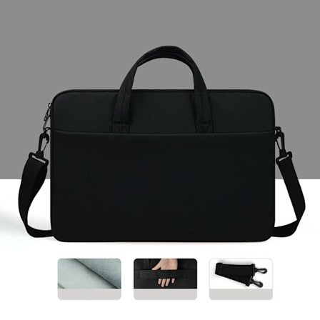 13 15 tommers skulderveske til bærbar PC Sleeveveske til bærbar PC SVART 13.3