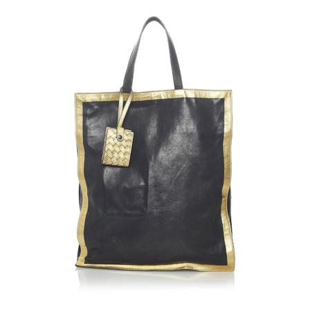 Bottega Veneta Vintage, Pre -owned Leather Tote Bag Zwart, Dames, Maat:ONE Size