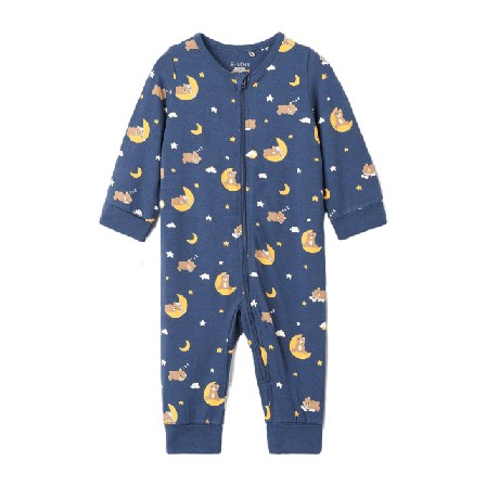 Åhléns Pyjamas med dragkedja LONNIE Sovplagg Blå 68