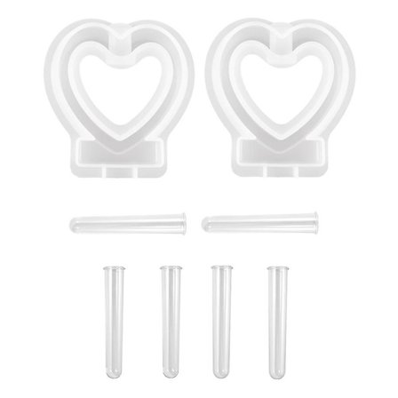 2 stk. -sd vaseharpiksform med rør, harpiksform til planteformering Stat, harpiks C