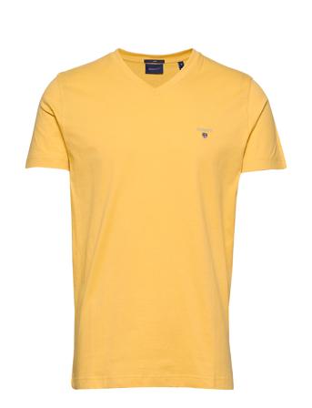 Original Slim V-Neck T-Shirt T-shirts Short-sleeved Gul GANT