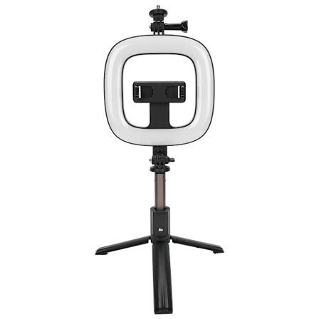 Trådløs Bluetooth Selfie Stick Fyll Lys Stativ Desktop Selfie Stick Foldable Tripod Stativ