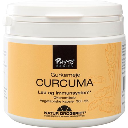 Natur Drogeriet Curcuma m. gurkemeje 495 mg 360 kaps., Helse & Madvarer, Kosttilskud, Øvrige Kosttilskud