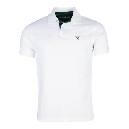 Barbour, Society Polo Shirt Wit, Heren, Maat:M,Katoen