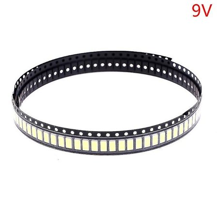 100 st 3030 Smd Led-pärlor 1w 3v/6v/9v Kallt vitt ljus Kompatibla Tv Led-dioder