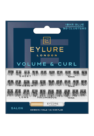 Eylure Volume & Curl Voluminous Clusters Lösögonfransar färgning Unisex 1ML
