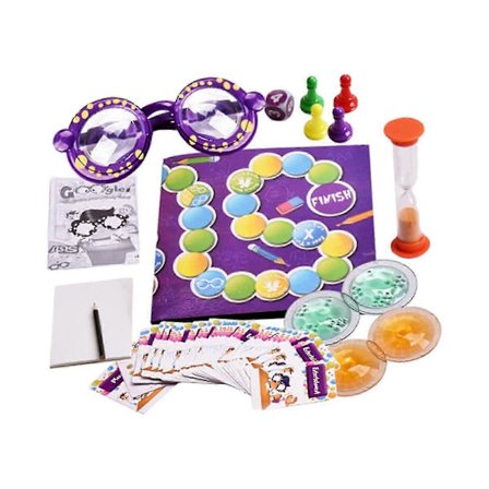 Gætte Kortspil med Rulleøjne for Sjov Læring, Perfekte Julegaver til Familiehavefester, Egnet til Børn i Alderen 7 År og Opefter