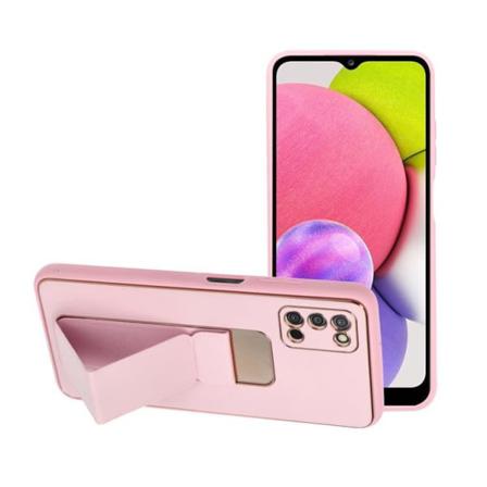 Forcell Galaxy A03s Skal Kickstand Läder - Rosa