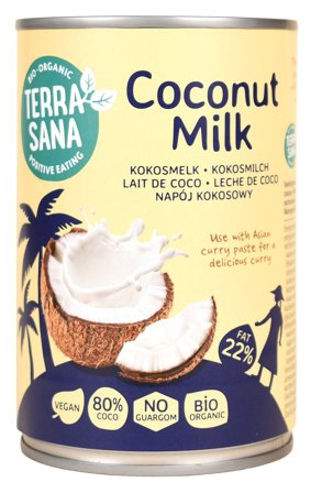 Terrasana Kokosmælk Ø 400 ml, Helse & Madvarer, Mælkefri Drikke, Kokosdrik