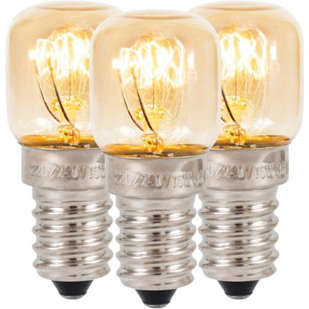 E14 15W Saltlampslampor – Ugn Kylskåp Pygmé Glödlampa Dimbar 3-Pack