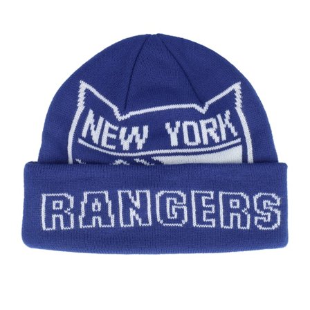 Mitchell & Ness - NHL Blauw cuff Beanie - New York Rangers K.o. Knit Vintage Blue Cuff @ Hatstore