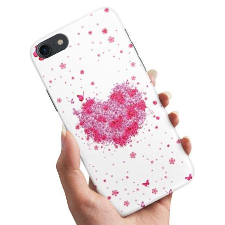 iPhone 5/5S/SE - Deksel/Mobildeksel Blomsterhjerte