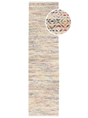 Wool Rug Medallion Hugo Multicolor Runner Small Oeko-Tex