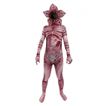 Demogorgon Kostume til Børn Drenge Halloween Skræmmende Cosplay Blomst Monster Jumpsuit B stil jumpsuit+hovedbeklædning B style jumpsuit+