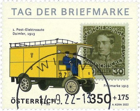 Østrig - Frimærkets Dag - Stemplet frimærke