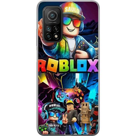 Yhteensopiva Puhelinkuori Xiaomi Mi 10T Pro 5G Roblox-pelisuunnitelma, jossa on värikäs avatar-peliohjain ja hahmot, täydellinen motiivi Robloxia ja v
