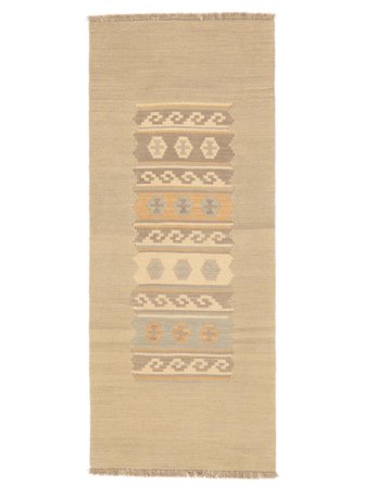Hand Woven Persian Light Nomad Kilim Rug 82X197 Orange/Beige