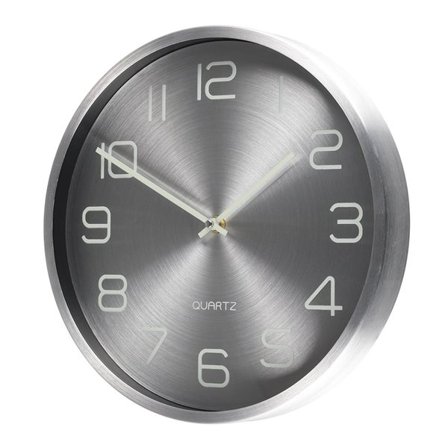 Glory 30 cm vægur med selvlysende tal og visere