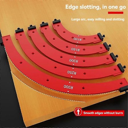 Indvendig/Udvendig Hjørne Stor Bueform Elektrisk Overfræser Notspor Skabelon Træbearbejdning Buet Vinkel Affasning