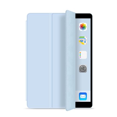 Fodral för iPad 9.7" version förutom 234 vit isblå 13 vik full silikon
