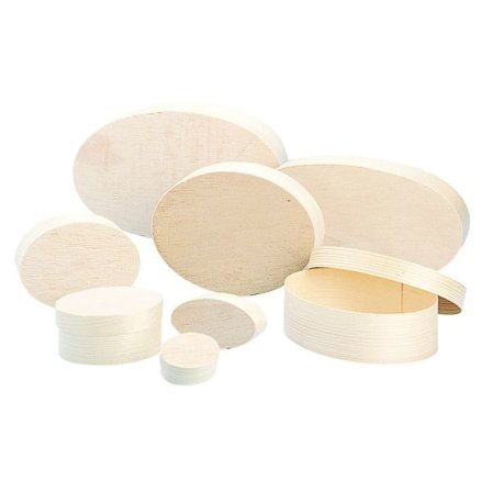 Oval spånlåda, FSC Mix Credit, 11x16x5,5cm