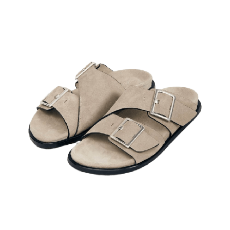 Alohas Alba Suede Beige Leather Sandals Sandaler Dam 41