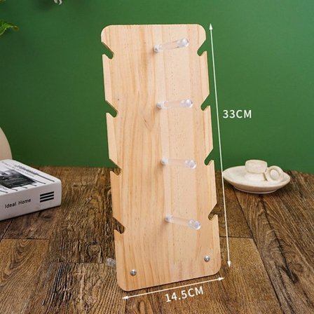 Brillebeslag Hylle Solid Tre Stativ 4-LAGS 4-LAGS