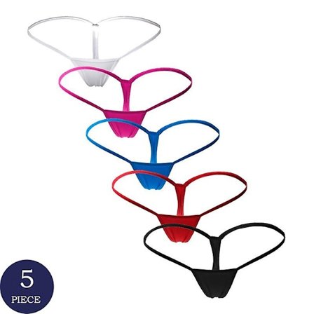 5-pack Nya Tanga Sexiga Kalsonger Temptation Micro G-String Underkläder Kvinnor Låg Midja Lingerie Kalsonger För Kvinnor S 1