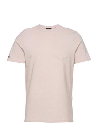 Authentic Cotton Tee Pink Superdry