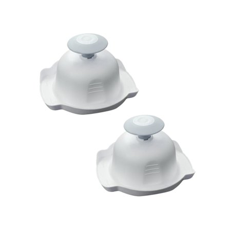 2 stk. Matvaregodkjent Holder Mandolin Kutter Rivejern Ost Grønnsakskutter Grønnsakskutter Rivjern Julienne Kutter Håndbeskyttelse - blå