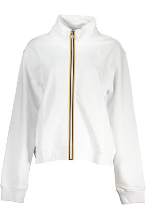 K-way Felpa Con Zip Donna Bianco