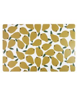 Dækkeserviet Citroner Hvid