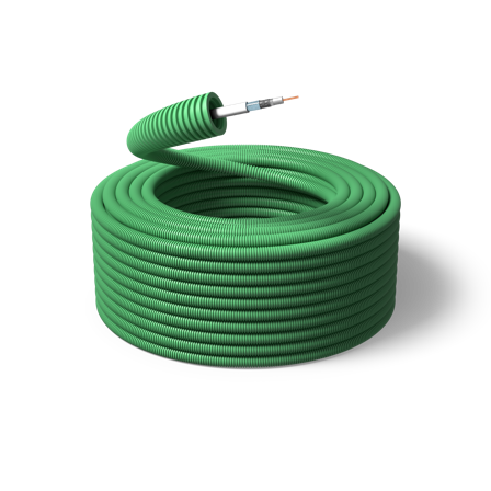 PM FLEX RG6T Koaxialkabel fördragen, 16 mm x 100 m, 1xRG6, Anslutningsdon & kablar