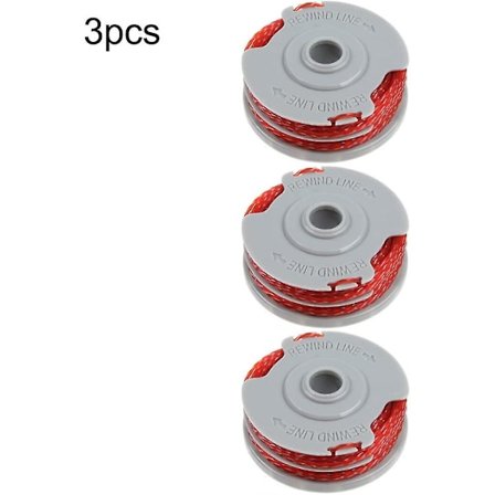 Kelauslanka, vakiokokoinen automaattinen kaksoissyöttöinen nailonkela, yhteensopiva Flymo Contour Xt/500e/500 Xt/multi Trimbrower Trim/mini Trim (3 