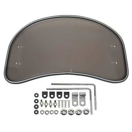 Motorcykel Oval Vindskærm Klar Frontrude Spoiler Luft Vindafviser Beskyttelsesskjold Universal Pasform Røget