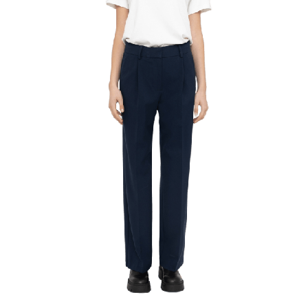 Soft Rebels Srvilja Midwaist Loose Pant Byxor Dam Blå M