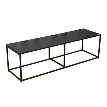 Urban Living - Madison metallinen tv-taso - L. 140 x K. 40 cm - Musta