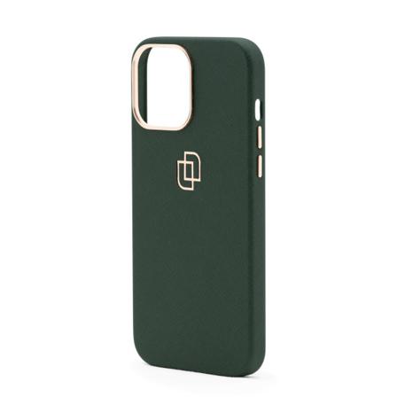 Limitado Green Forest Saffiano Skal - Iphone 13 Pro Max Mörkgrön