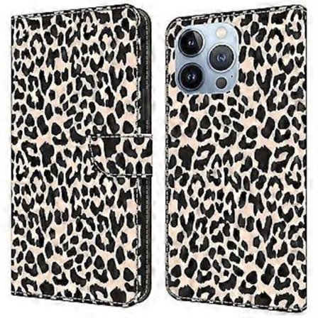 Skal till iPhone 16 Pro Max, mönstertryckt skyddande fodral TPU+PU Läder Flip Telefonfodral (Stil A)