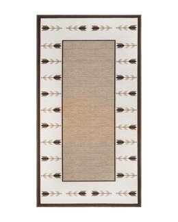 Gångmatta med tryckt motiv Tulpan Sand - 80x200 cm - KM Carpets