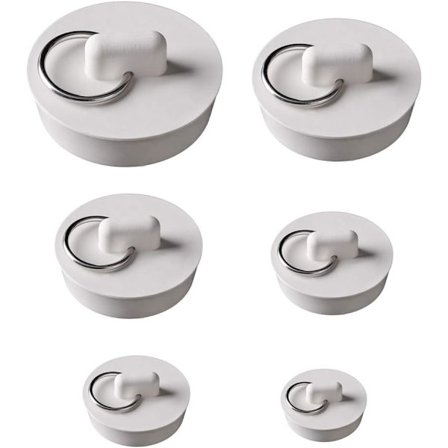 Silikone køkkenafløb gummiprop Badekarsprop til badekar, badeværelse 6 størrelser