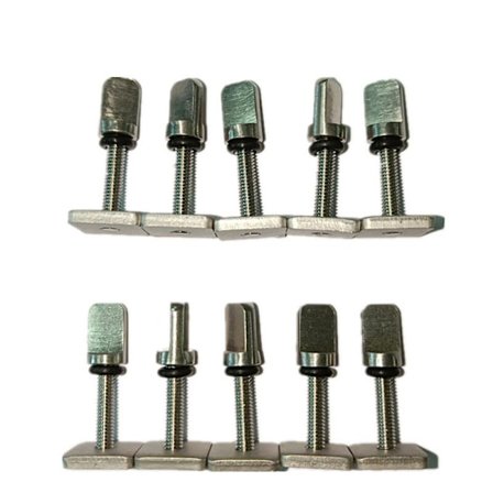 Surfebrett skruer Longboard finne skruer 10 stykker Surfebrett tilbehør Holdbar rustfritt stål plate erstatningssett for Longboard Padle