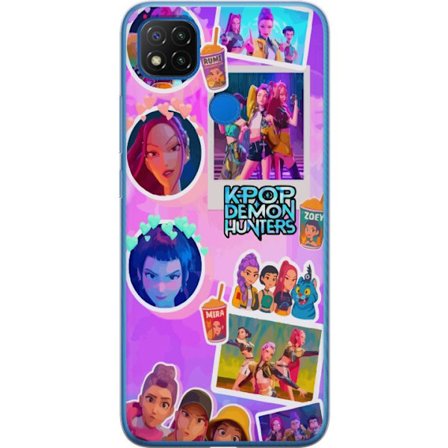 Yhteensopiva Puhelinkuori Xiaomi Redmi 9C Kawaii KPop Demon Hunters vinyylikeräilykohde