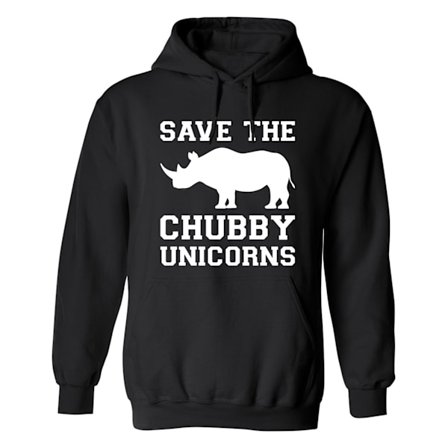 Save The Chubby Unicorns - Hoodie / Tröja - DAM