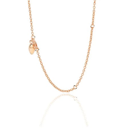 Populär 925 Sterling Silver Hjärtformad Fläkt Dubbel Ring T-format Lås Halsband Passar Original Pandora Pärlor DIY Gåva