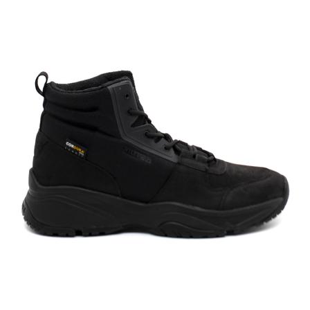 Tommy Hilfiger, Men& Outdoor Leather Boot Cordura Tommy Hilfiger Zwart, Heren, Maat:46 EU
