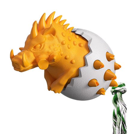 Husdjursprodukter Ny explosion Vildsvinsägg Hund Molar Stick tugg-resistent lim hund tandborste hund leksak (orange)